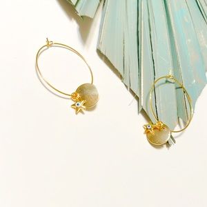 evil Eye hoop earrings